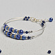 Bracelet simple en perles bleues-5