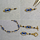Glass Beaded and Oval Links Bracelet-4