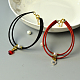 Bracelets de couple simples en cordon de daim-1