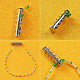 Bracelet de perles larges vertes avec perles de rocaille et perles bombées-3