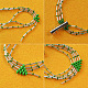 Braccialetto di perline larghe verdi con perline e perline rigonfie-5
