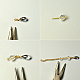 Collier de perles à longue chaîne dorée-3