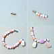 Collier de perles avec perles de pierres précieuses et perles de jade-3