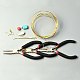 Golden Wire Hoop Earrings-2