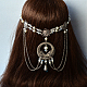 Tibetan Style Pearl Necklace & Hair Accessory-6
