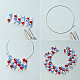 Red and Blue Bracelet with Glass Beads-3
