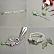 Ensemble de bijoux bracelet de perles et boucles d'oreilles feuilles-6