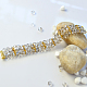 Bracelet en perles de verre cristal-5