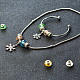 Set di gioielli con perline europee originali con fiocco di neve tibetano-1