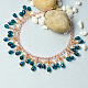 Collier simple en perles et chaîne-1