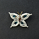 Broche de mariposa con cuentas de perlas-7
