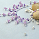 Collier de perles de fleurs à 2 brin-7