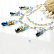 Drop Glass Beads Chain Necklace-5