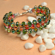 Bracelet simple avec perles et fils de verre-1