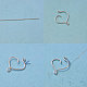 Boucles d'oreilles pendantes en forme de cœur enveloppé de fil-2
