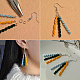 Earrings with Three Colors Thread-5