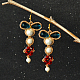 Boucles d'oreilles pendantes en perles de rocaille de style vintage-1