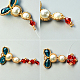 Boucles d'oreilles pendantes en perles de rocaille de style vintage-7
