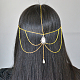 Accessoires de cheveux à chaîne dorée à la mode-4