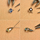 Bracelet de perles de cristal bleu-3