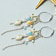Ocean Style Tassel Hoop Earrings-4