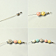 Bracelet de perles de verre nacrées colorées-3