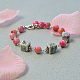 Bracelet de couleurs mélangées avec perles cubiques en porcelaine-1