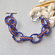 Bracelet de perles de rocaille à chaîne croisée-1