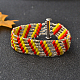 Bracelet de perles de rocaille tricolores-7
