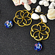 Boucles d'oreilles pendantes en perles de lampadaire à fleurs-1