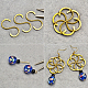 Boucles d'oreilles pendantes en perles de lampadaire à fleurs-3
