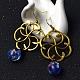 Boucles d'oreilles pendantes en perles de lampadaire à fleurs-4