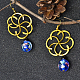 Boucles d'oreilles pendantes en perles de lampadaire à fleurs-5