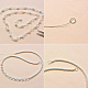 Collier chaîne de perles à trois rangs-4