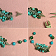 Bracelet de perles de pierres précieuses turquoise naturelles-5