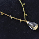 Simple Glass Drop Pendant Necklace-6