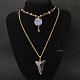 Halskette mit lila Amethyst-Anhängern-1