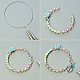 Bracelets de perles acryliques alphabet avec perles de verre-3