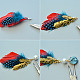 Fashion Feather Pendant Cluster Necklace-3