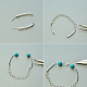 Bracelet pendant de perles turquoise avec perles de jade-3