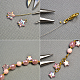 Bracelet pendentif en perles étoiles en acrylique transparent-3