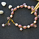 Bracelet pendentif en perles étoiles en acrylique transparent-7