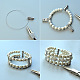 Three-strand Pearl Beads Wide Bracelet-3