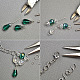 Collier pendentif perles de verre cristal-3
