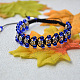 Mixed Flower Tibetan Style Bead Spacers Braided Bracelet-6