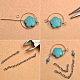 Plum Blossom Turquoise Beads Pendant Earrings-4