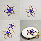Star Stitch Necklace with Gemstone Pendant-4
