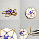 Star Stitch Necklace with Gemstone Pendant-5