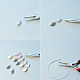 Boucles d'oreilles créoles à pendentifs en perles de coquillage et de quartz-3