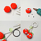 Cherry Key Chains with Wiggle Googly Eyes-3